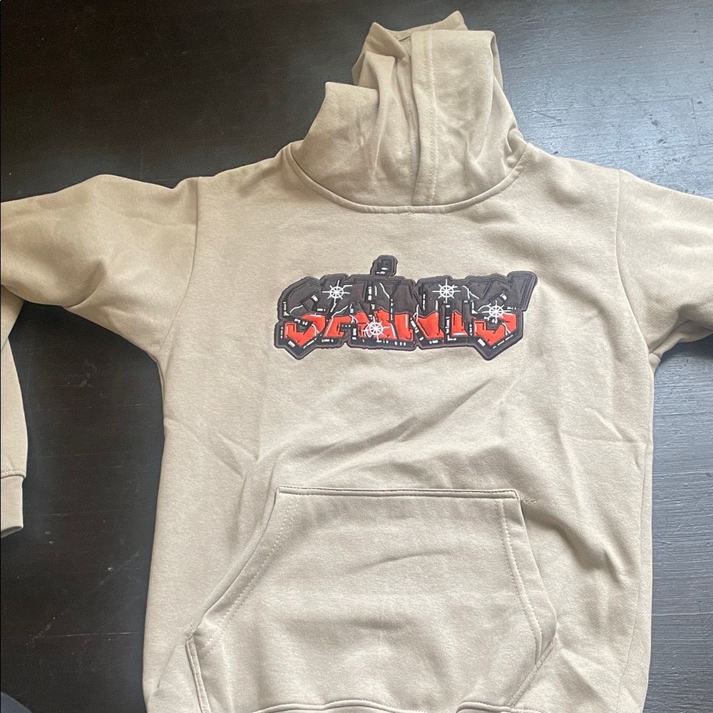 Tan Graphic Hoodie